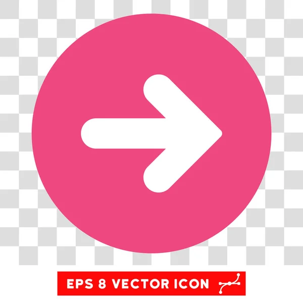 Pfeil rechts runder Vektor eps Symbol — Stockvektor