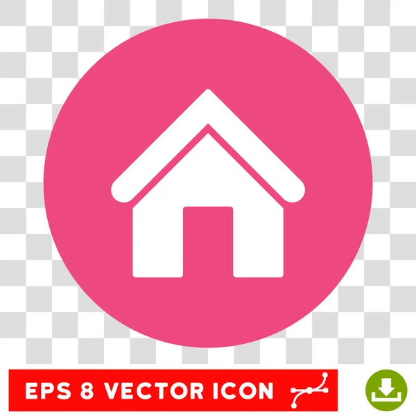 Главная круглая векторная икона — стоковый вектор