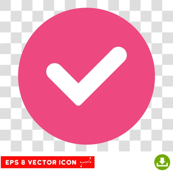Ja runda vektor EPS-ikonen — Stock vektor