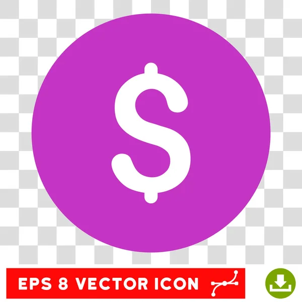 Dollar Runde Vektor eps Symbol — Stockvektor