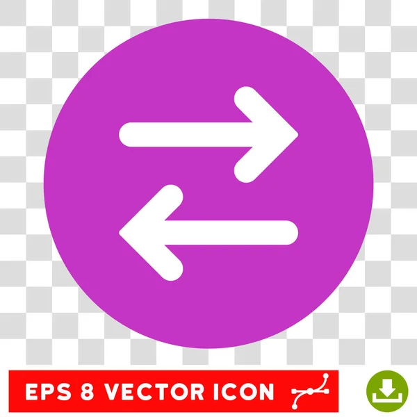 Flip Horizontally Round Vector Eps Icon — Stock Vector