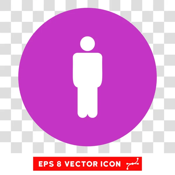 Mann Runde Vektor eps Symbol — Stockvektor