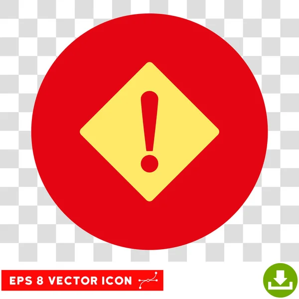 Error Rhombus Round Vector Eps Icon — Stock Vector