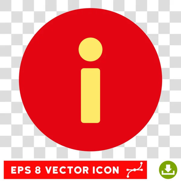 Info Vector redondo Eps icono — Vector de stock