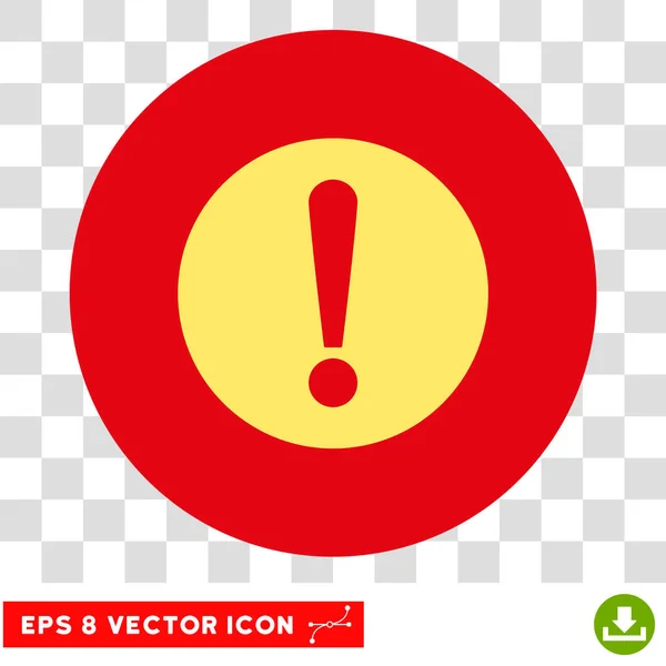 Problema Vector redondo Eps icono — Vector de stock