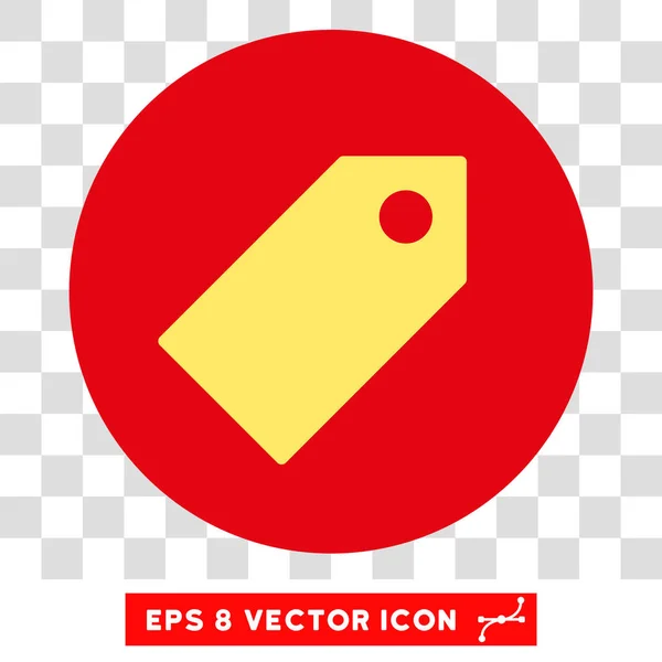 Tag Round Vector Eps Ícone — Vetor de Stock