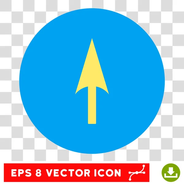 Icône Eps vectoriel rond de l'axe Y de flèche — Image vectorielle