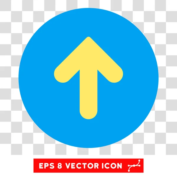 Pfeil nach oben rundes Vektor eps-Symbol — Stockvektor