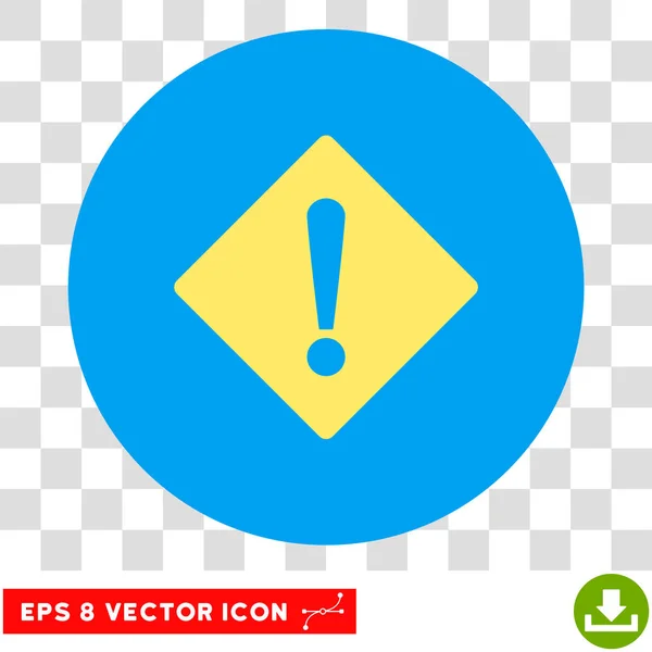 Error rombo redondo Vector Eps icono — Vector de stock