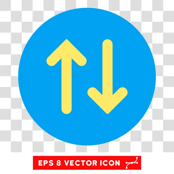 Retourner verticalement rond vecteur Eps icône — Image vectorielle