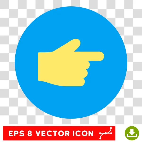 Índice Dedo redondo Vector Eps icono — Vector de stock