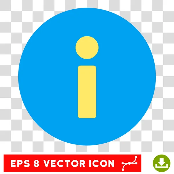 Info Icône Eps vectoriel rond — Image vectorielle