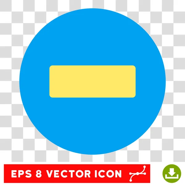 Menos redondo Vector Eps icono — Vector de stock