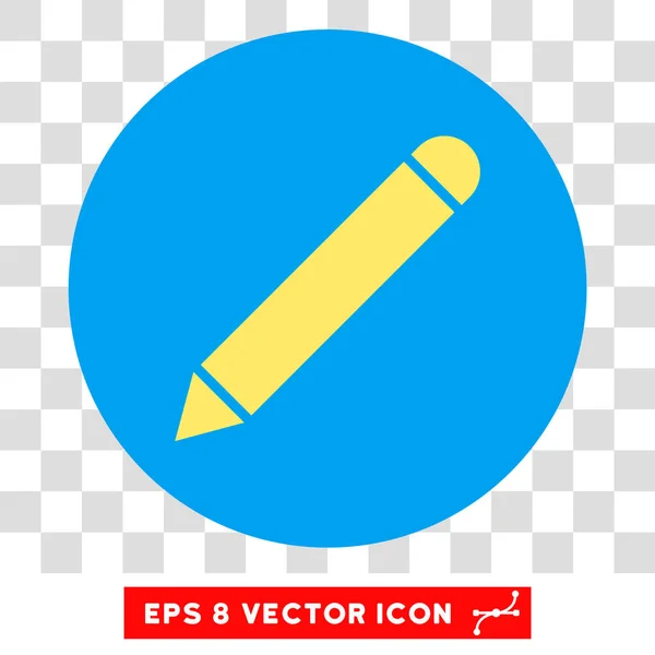 Bleistift runde Vektor eps Symbol — Stockvektor