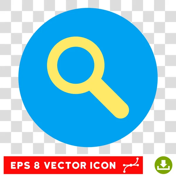 Búsqueda Vector redondo Eps Icono — Vector de stock