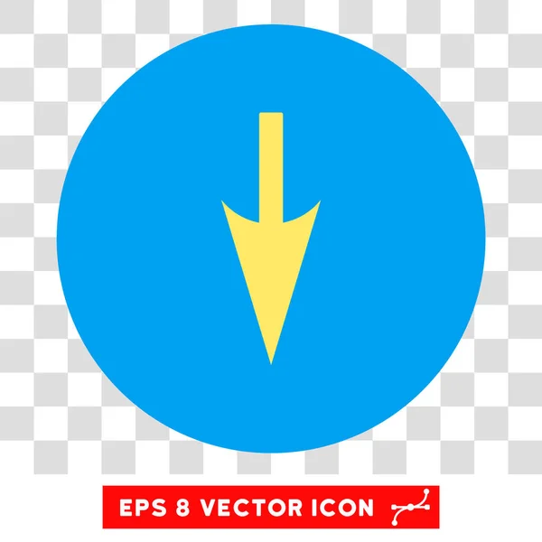 Scharfer Pfeil runder Vektor eps Symbol — Stockvektor