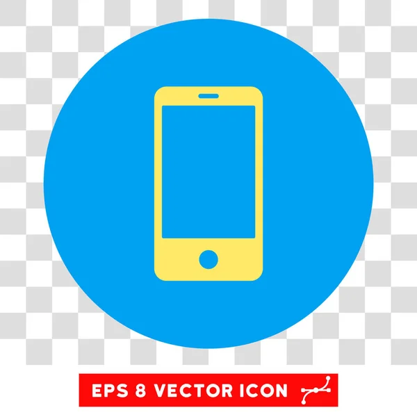 Smartphone kolo vektorové Eps ikona — Stockový vektor