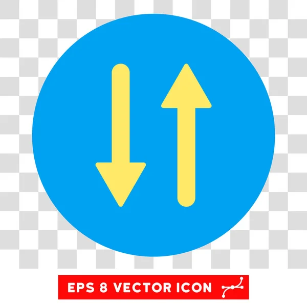 Vertikaler Austausch Pfeile rund Vektor eps Symbol — Stockvektor