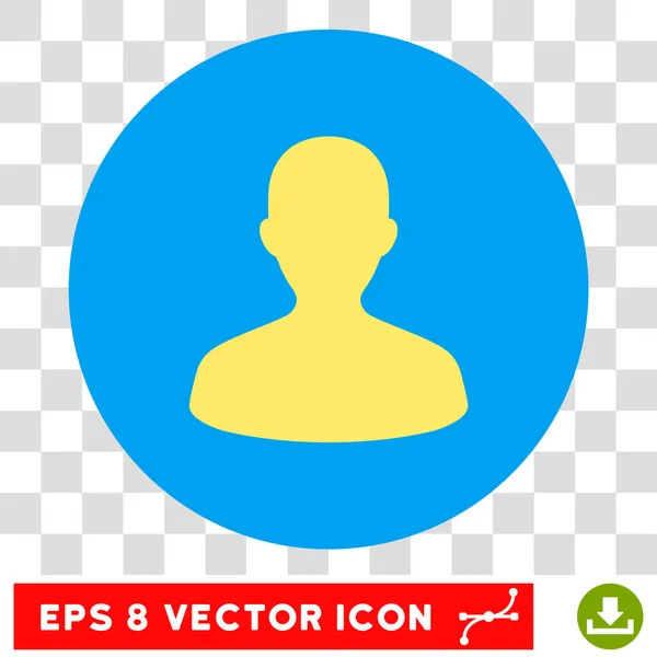 User Round Vector Eps Icon — Stock Vector