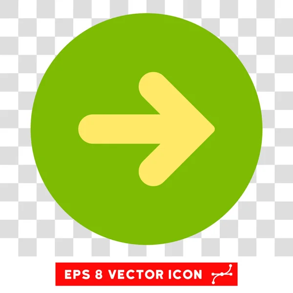 Pfeil rechts runder Vektor eps Symbol — Stockvektor