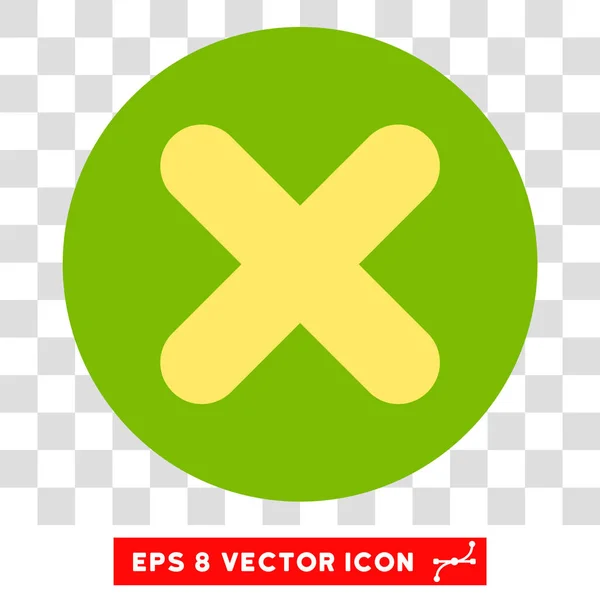 Cancel X-Cross Round Vector Eps Icon — Stock Vector