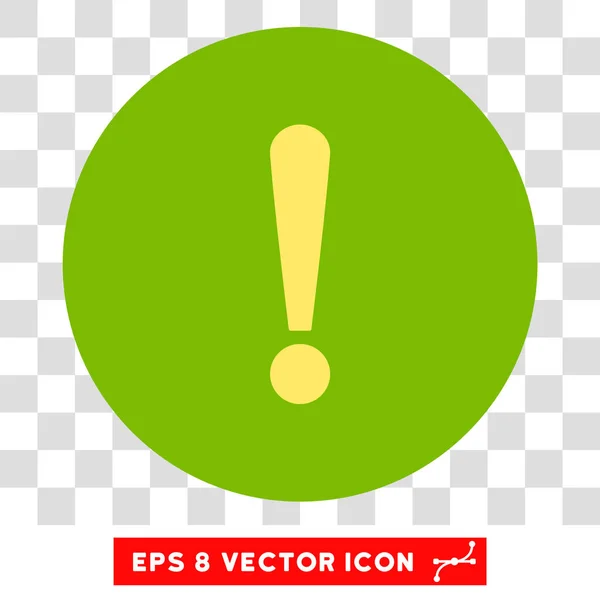 Exclamation Sign Round Vector Eps Icon — Stock Vector