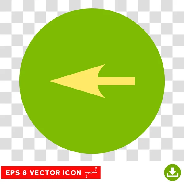 Éles balra forduló vektor Eps ikon — Stock Vector