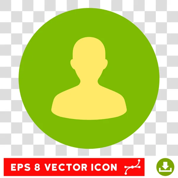 Benutzer runde Vektor eps Symbol — Stockvektor