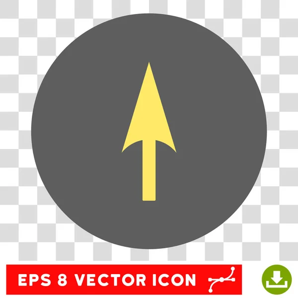 Eje de flecha Y Vector redondo Eps icono — Vector de stock