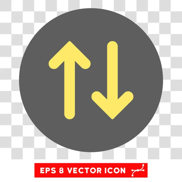 Voltear verticalmente redonda Vector Eps icono — Vector de stock
