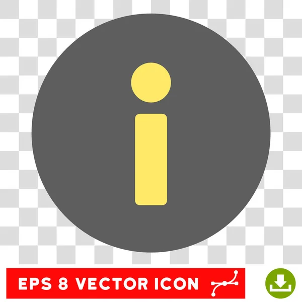 Informação Round Vector Eps Icon — Vetor de Stock