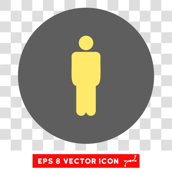 Homme rond vecteur Eps Icône — Image vectorielle