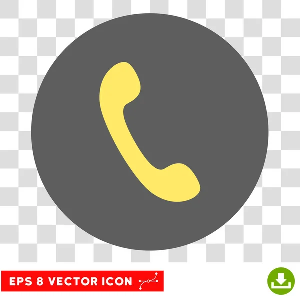 Receptor de telefone redondo vetor Eps ícone — Vetor de Stock