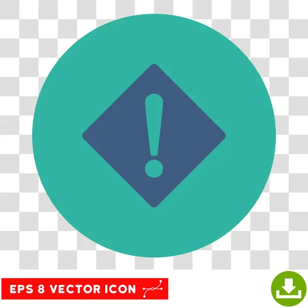 Erreur losange rond vecteur Eps icône — Image vectorielle