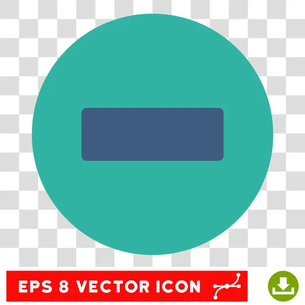 Menos redondo Vector Eps icono — Vector de stock