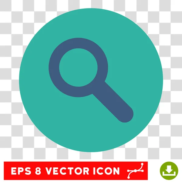 Búsqueda Vector redondo Eps Icono — Vector de stock