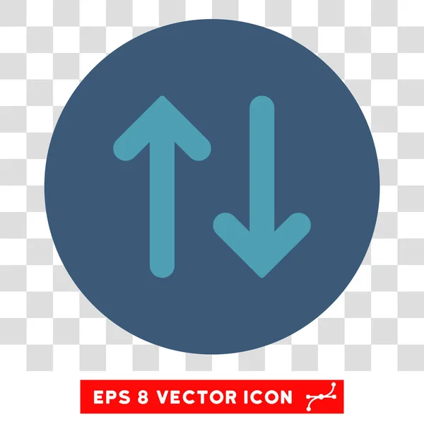 Retourner verticalement rond vecteur Eps icône — Image vectorielle