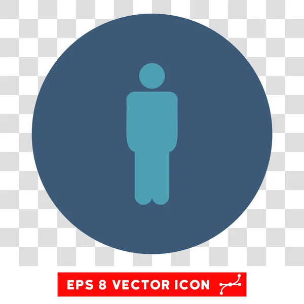 Mann Runde Vektor eps Symbol — Stockvektor