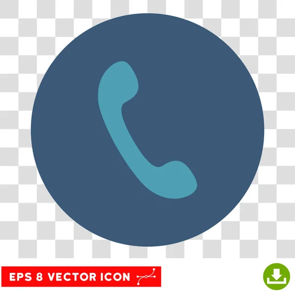 Receptor de telefone redondo vetor Eps ícone — Vetor de Stock