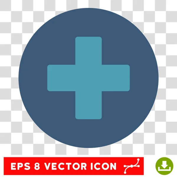 Plus Ronda Vector Eps icono — Vector de stock