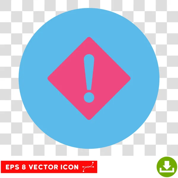 Error rombo redondo Vector Eps icono — Vector de stock