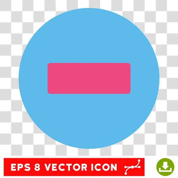 Menos redondo Vector Eps icono — Vector de stock