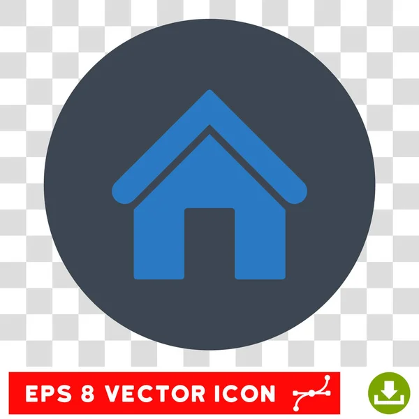 Inicio Vector redondo Eps Icono — Vector de stock