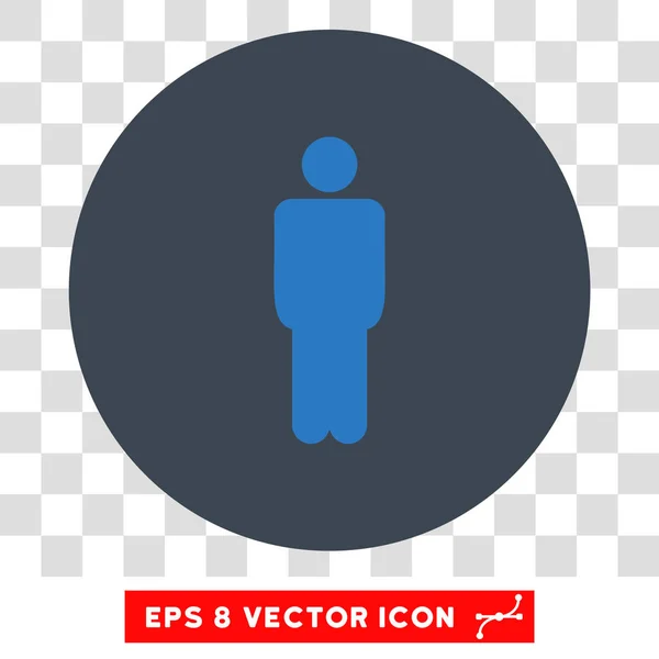 Homem redondo Vector Eps Ícone — Vetor de Stock