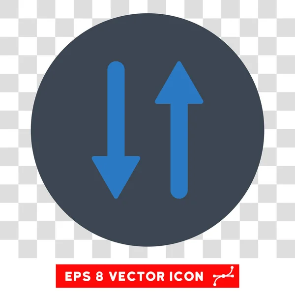 Иконка "Вертикальные стрелки круглого вектора" — стоковый вектор