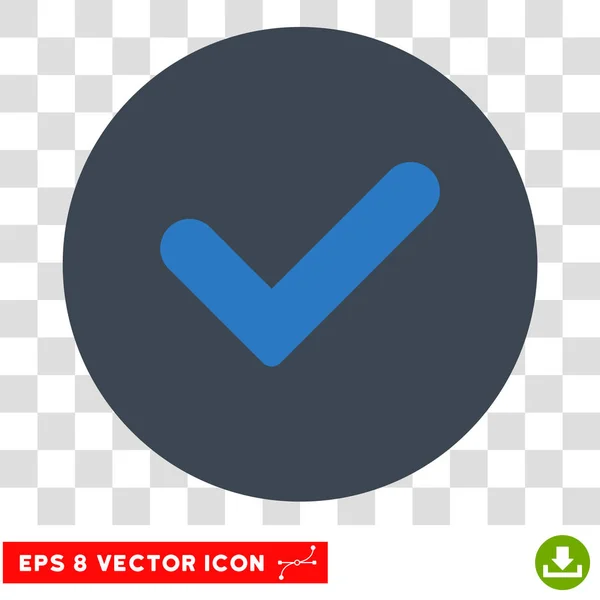 Yes Round Vector Eps Icon — Stock Vector