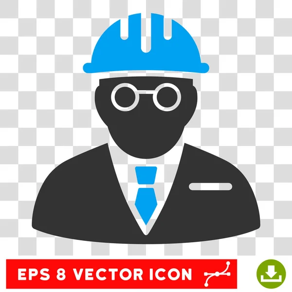 Векторная икона слепого инженера — стоковый вектор
