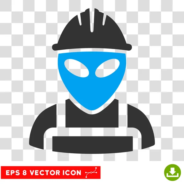 Alien Arbeiter eps Vektor Symbol — Stockvektor