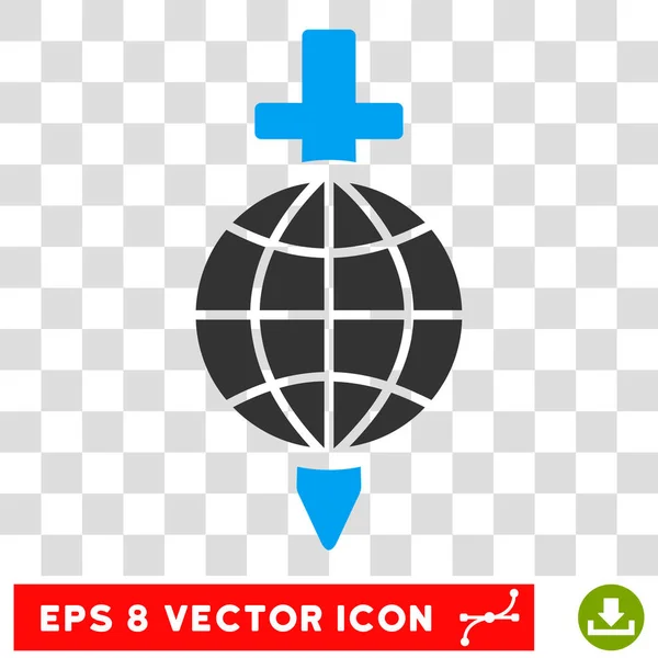 Icône vectorielle d'Eps d'épée de sécurité globale — Image vectorielle