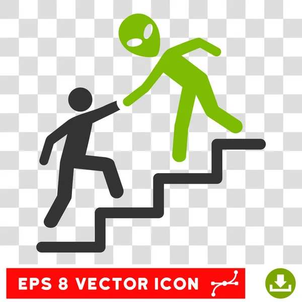 Alien-Training hilft eps Vektor-Symbol — Stockvektor